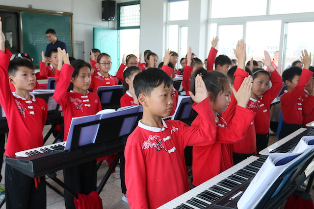 KA电子乐器牵手萧山三星小学爱心再回访在杭州举办